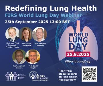 Día Mundial del Pulmón, 25 de septiembre de 2025, "Pulmones sanos, vida sana"