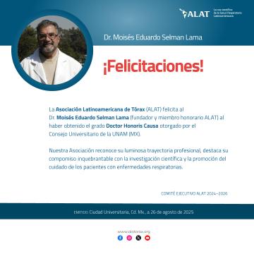 Dr. Moisés Eduardo Selman Lama: ¡felicitaciones!