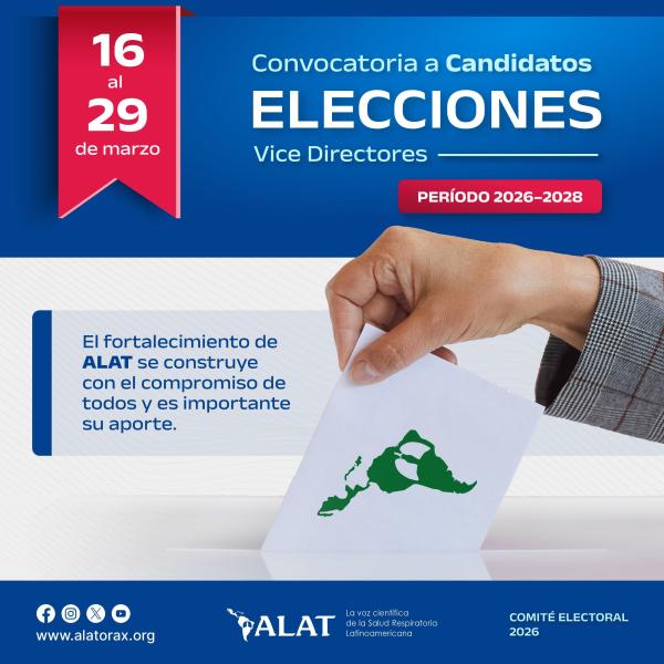 Elecciones ALAT 2026 VICE DIRECTORES Departamentos Científicos ALAT | Período 2026 a 2028