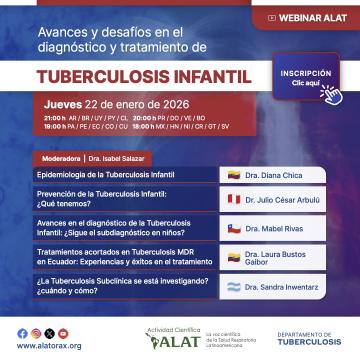 Webinar: Avances y desafíos en el diagnóstico y tratamiento de la Tuberculosis Infantil en Latinoamérica
