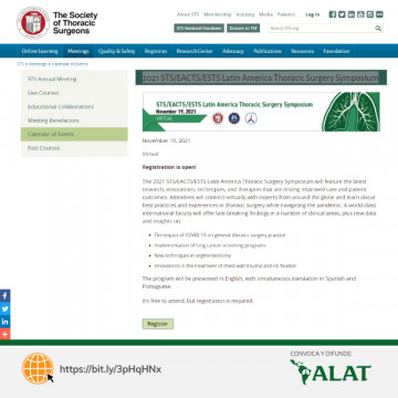 2021 STS/EACTS/ESTS Latin America Thoracic Surgery Symposium