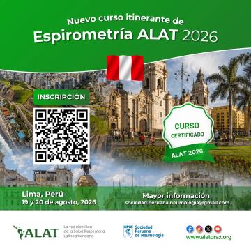 Curso Itinerante de Espirometría ALAT, Lima, Perú 2026