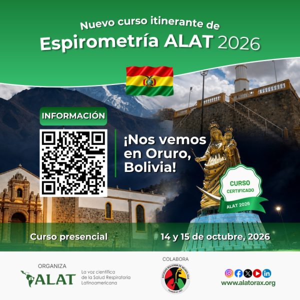 Curso Itinerante de Espirometría ALAT, Oruro, Bolivia 2026