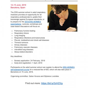 ERS Summer School in adult respiratory medicine
