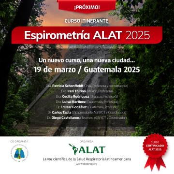 Espirometría Itinerante ALAT en Guatemala, 19 de marzo 2025 ¡Inscripciones abiertas!