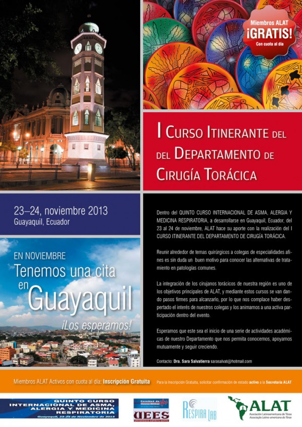 I Curso Itinerante del Departamento de Cirugía Torácica de ALAT