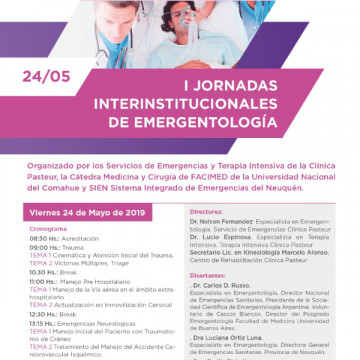 I Jornadas Interinstitucionales de Emergentología | Neuquén, Argentina