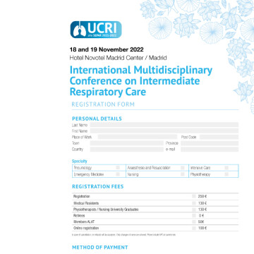 Curso Internacional de Unidades de Cuidados Respiratorios Intermedios UCRI | International Multidisciplinary Conference on Intermediate Respiratory Care