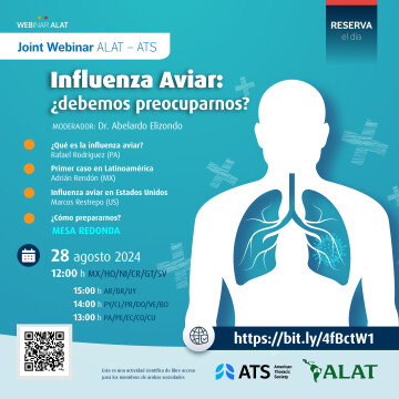 Joint Webinar ALAT - ATS: Influenza aviar: ¿debemos preocuparnos?