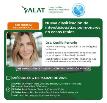 Nueva clasificación de intersticiopatías pulmonares en casos reales