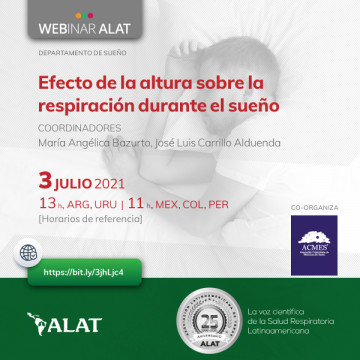 Webinar ALAT: Efecto de la altura sobre la respiración durante el sueño