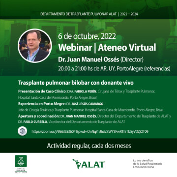 Webinar | Ateneo Virtual en Trasplante pulmonar