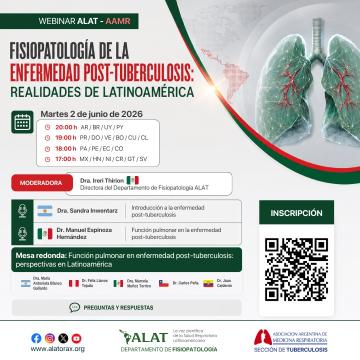 Webinar: Fisiopatologia de la enfermedad post-tuberculosis: realidades de Latinoamerica