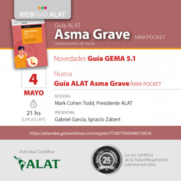 Webinar: Novedades Guía GEMA 5.1 y nueva Guía Asma Grave ALAT Mini pocket