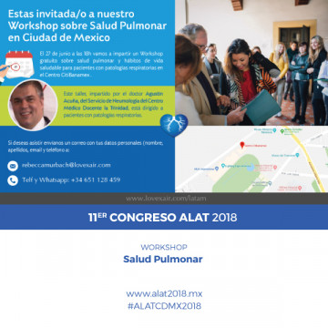 WorkShop sobre Salud Pulmonar apoyado por Lovexair