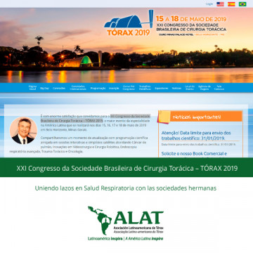 XXI Congresso da Sociedade Brasileira de Cirurgia Torácica – TÓRAX 2019